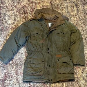 Men's Super Triple Goose Olive Green Puffer Jacket